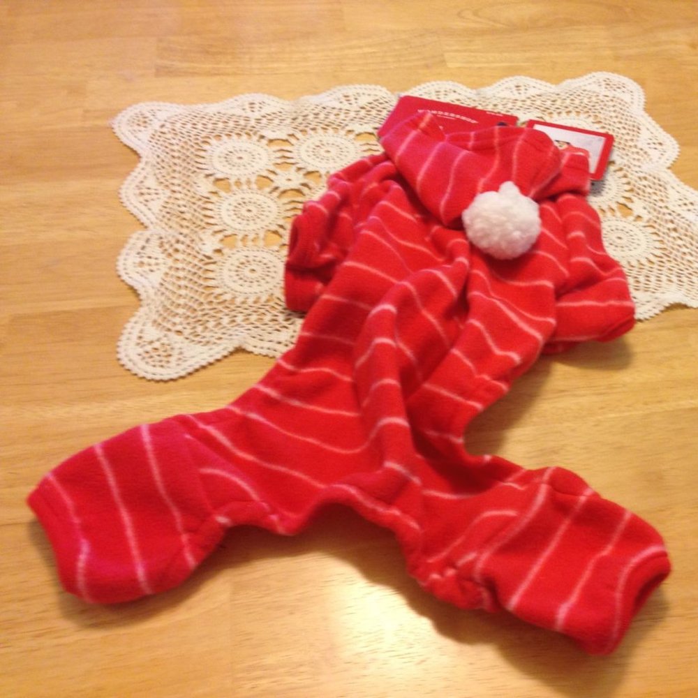 Dog or Cat Pet Pajamas for Christmas, small dog or cat